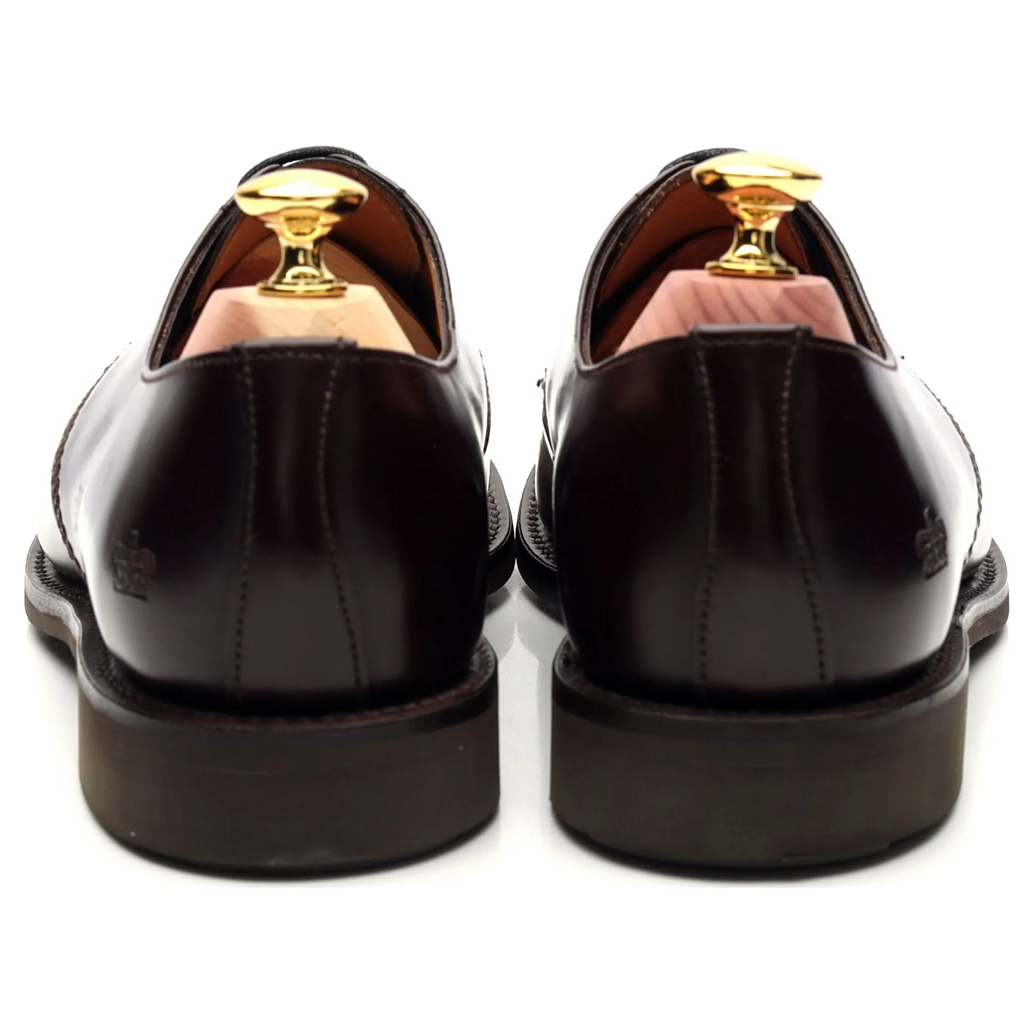 '1128' Burgundy Leather Derby UK 7.5 F