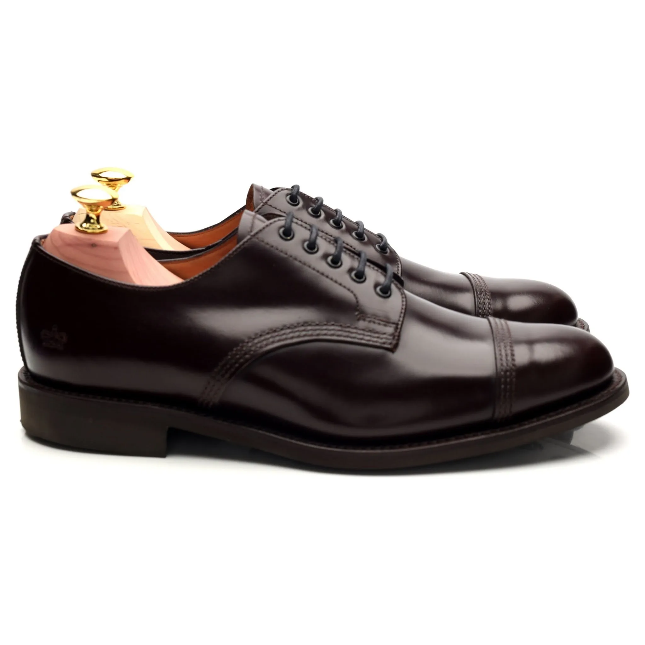 '1128' Burgundy Leather Derby UK 7.5 F