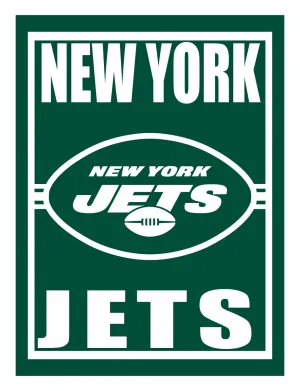 15.5"L x 11.5"H Medium Metal Wall Sign, New York Jets,6m3821usm