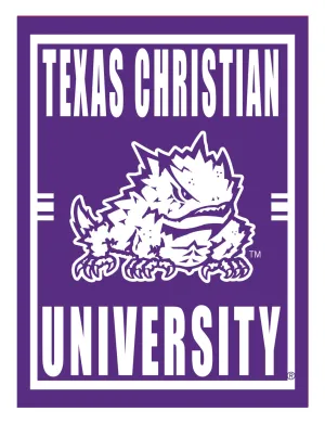 15.5"L x 11.5"H Medium Metal Wall Sign, Texas Christian University,6m960usm
