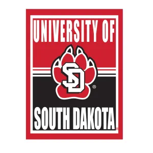 15.5"L x 11.5"H Medium Metal Wall Sign, University of South Dakota,6m5037usm