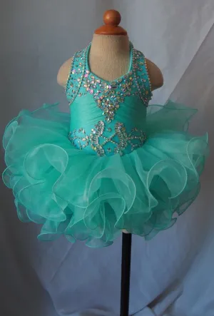 16 color avalible---Infant/toddler/baby/children/kids glitz Girl's Pageant Dress