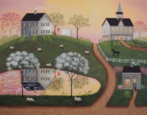 16 x 20” Limited Edition Signed and Numbered Prints (on canvas) of “Peaceful Pond” by Mary Charles