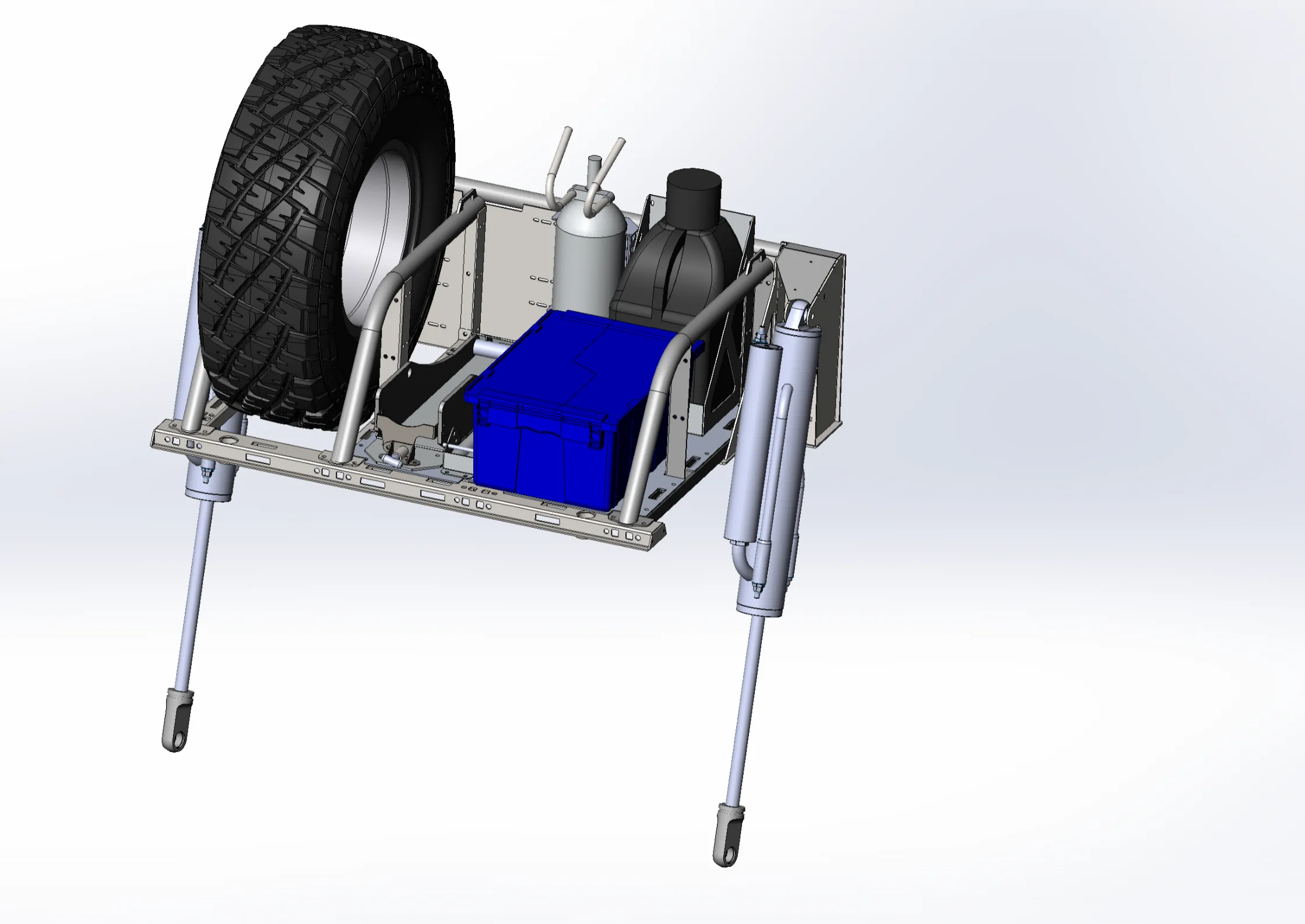 2021  Raptor 5-Link Rear Bed Organizer - 3.0x16 Coil Over or 3.5x16 Bypass Shock