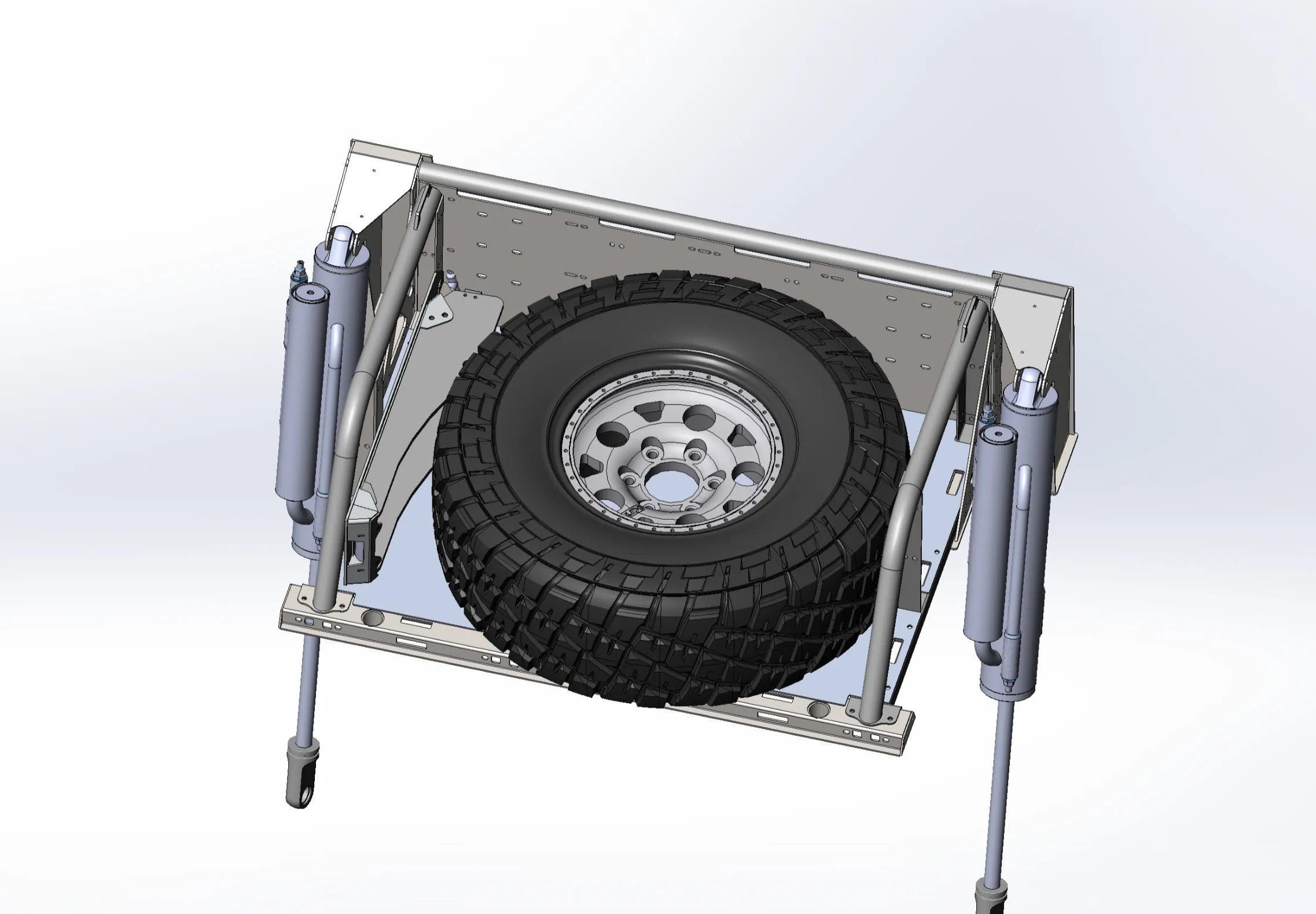2021  Raptor 5-Link Rear Bed Organizer - 3.0x16 Coil Over or 3.5x16 Bypass Shock