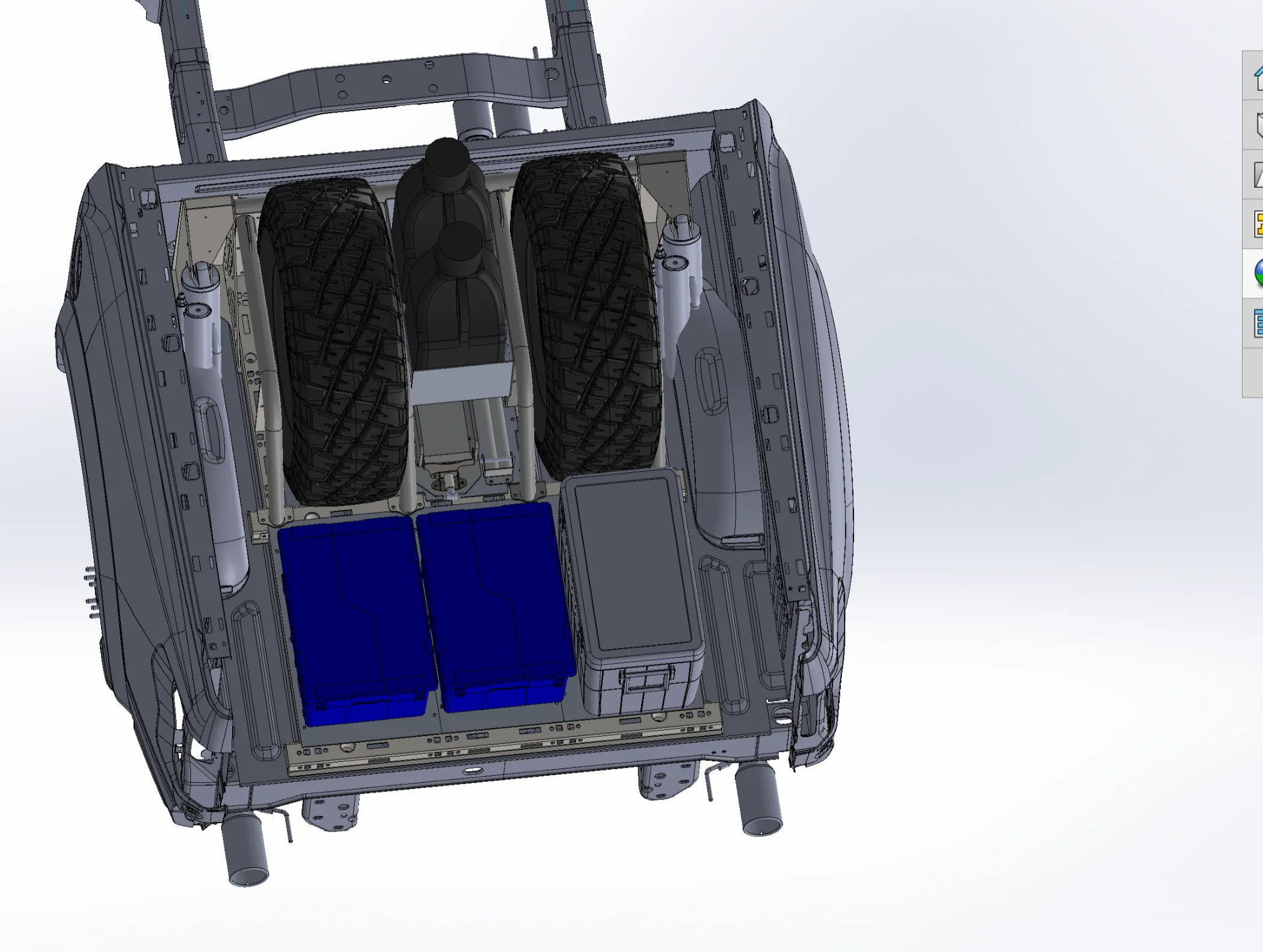 2021  Raptor 5-Link Rear Bed Organizer - 3.0x16 Coil Over or 3.5x16 Bypass Shock