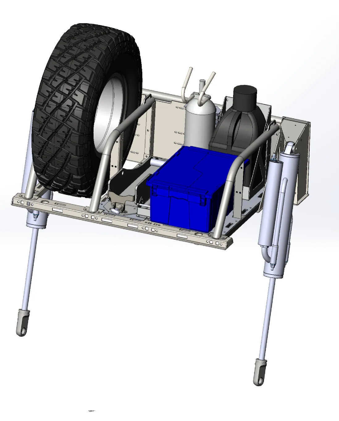 2021  Raptor 5-Link Rear Bed Organizer - 3.0x16 Coil Over or 3.5x16 Bypass Shock