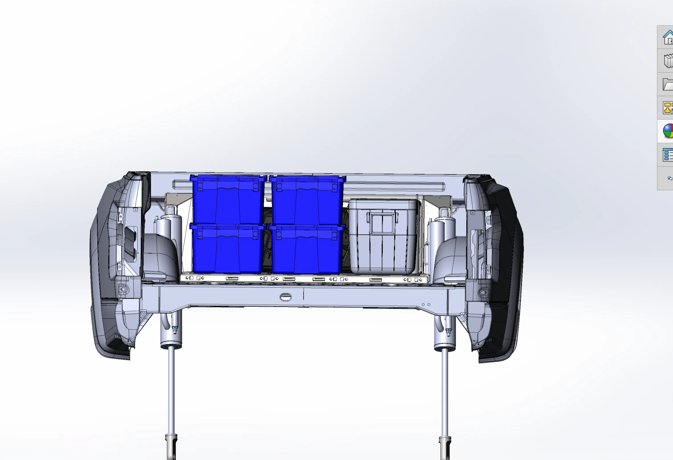 2021  Raptor 5-Link Rear Bed Organizer - 3.0x16 Coil Over or 3.5x16 Bypass Shock