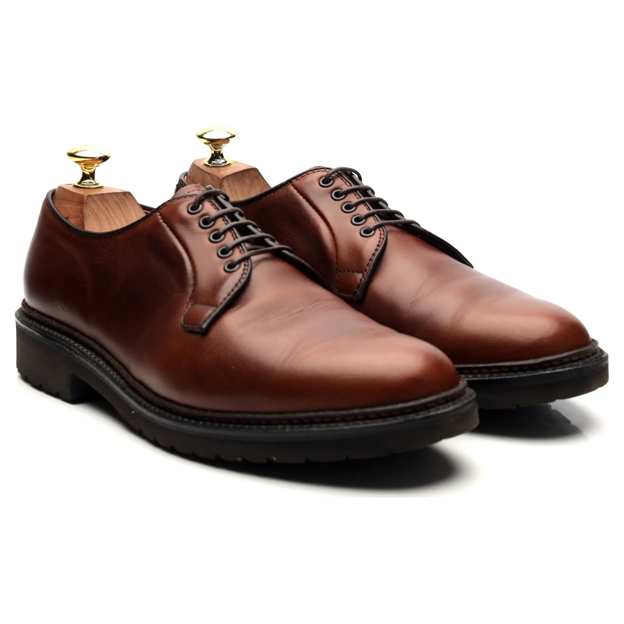 '9432S' Brown Leather Derby UK 7 US 7.5