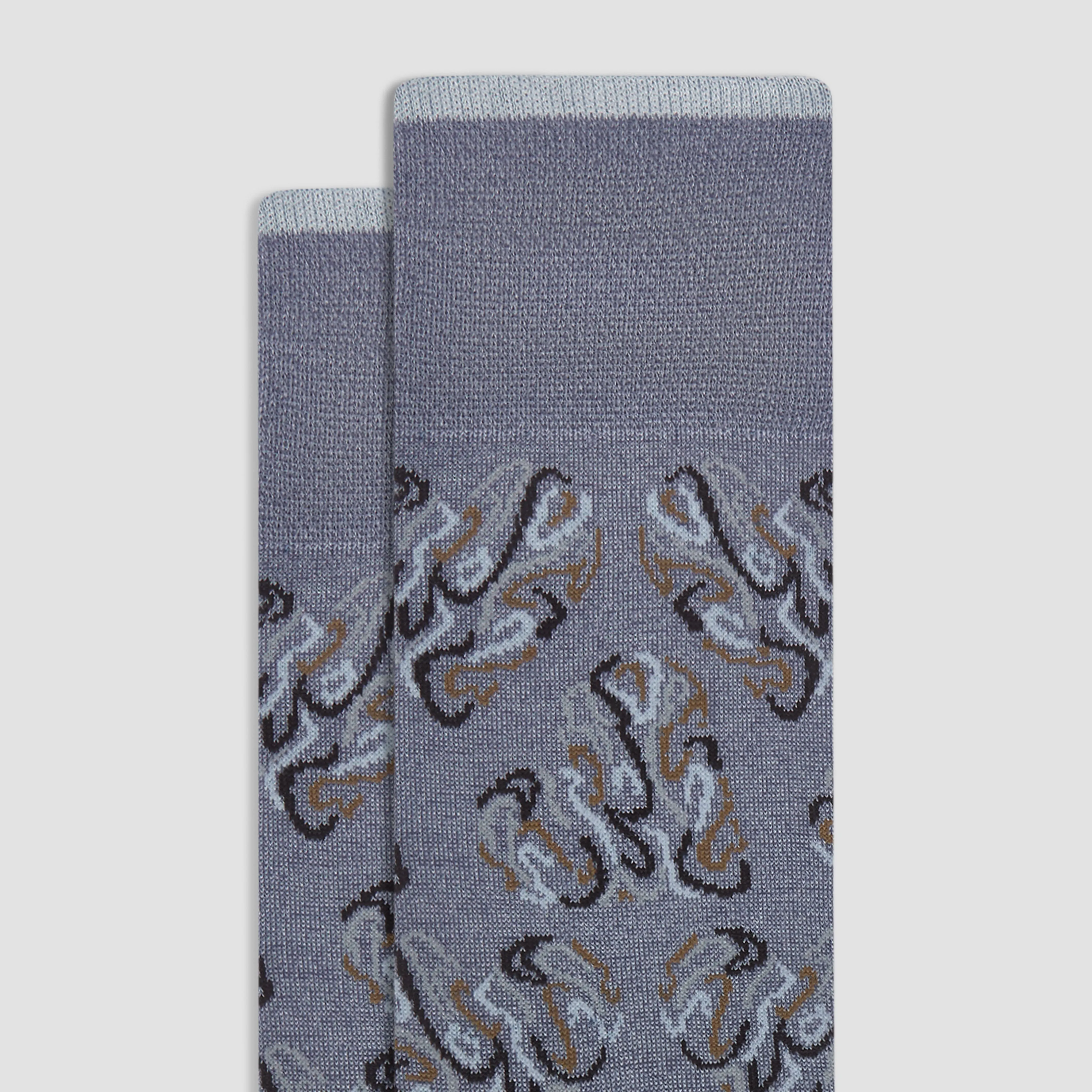 Abstract Mid-Calf Socks