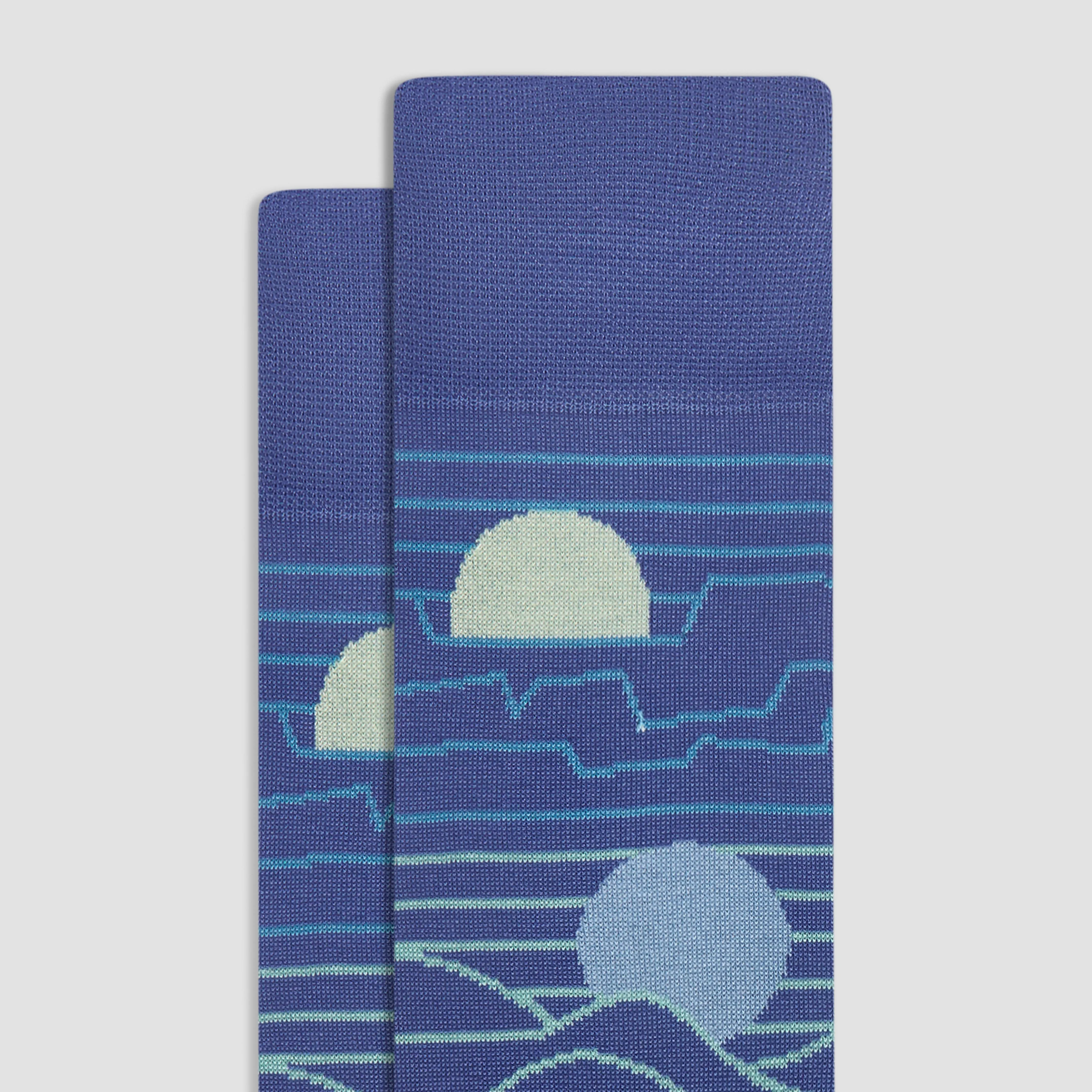 Abstract Mid-Calf Socks