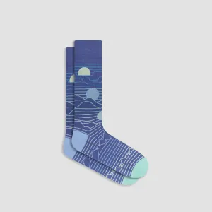 Abstract Mid-Calf Socks