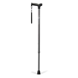 Adjustable Derby Handle Cane with Reflective Strap - 1 Each