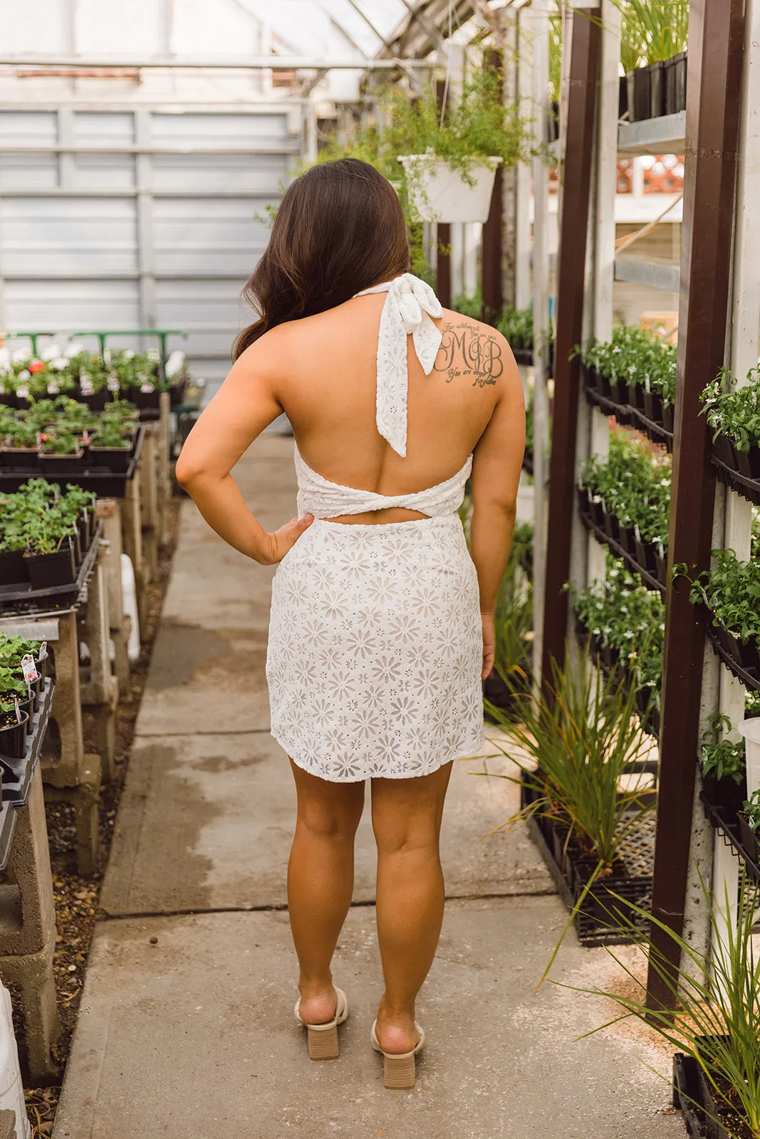Alicia Halter Tie Dress