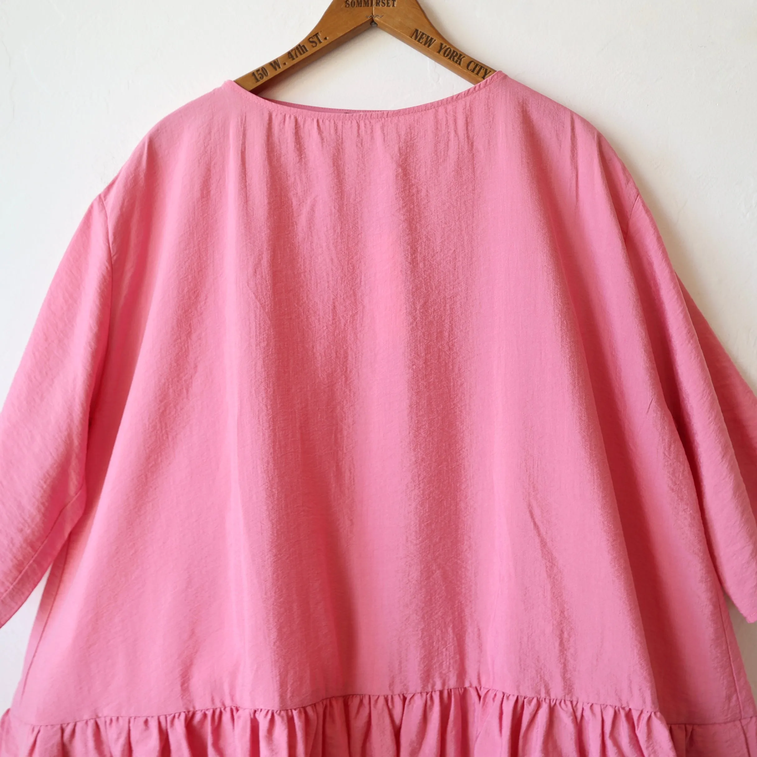 Apuntob Silk Easy Dress - Pink