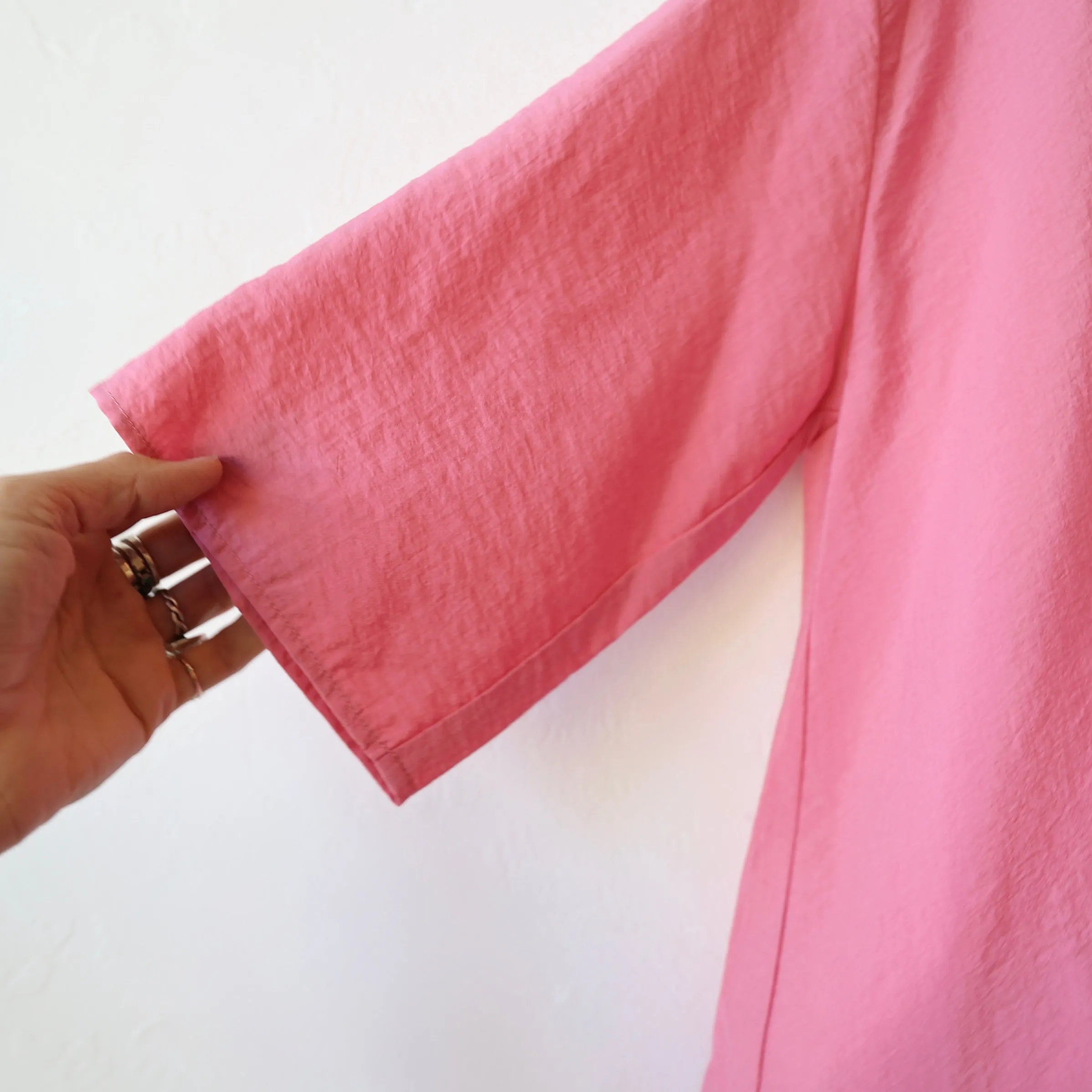 Apuntob Silk Easy Dress - Pink