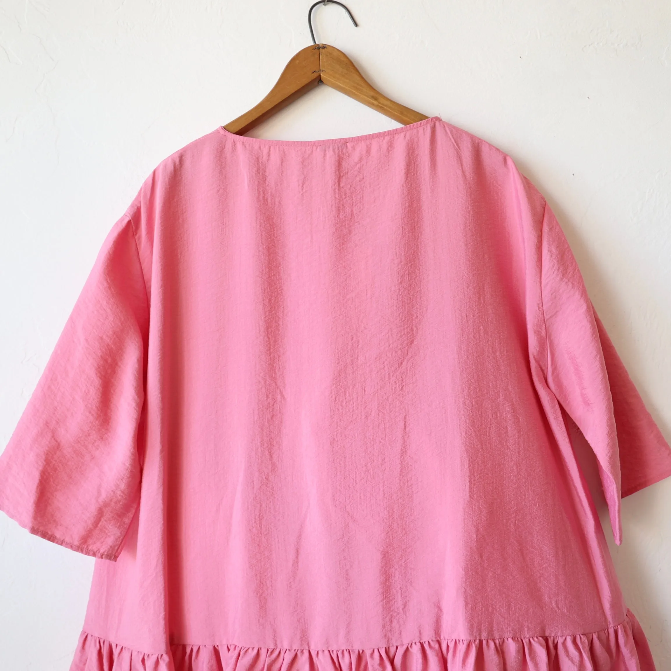 Apuntob Silk Easy Dress - Pink