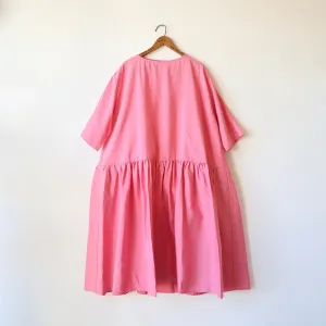 Apuntob Silk Easy Dress - Pink