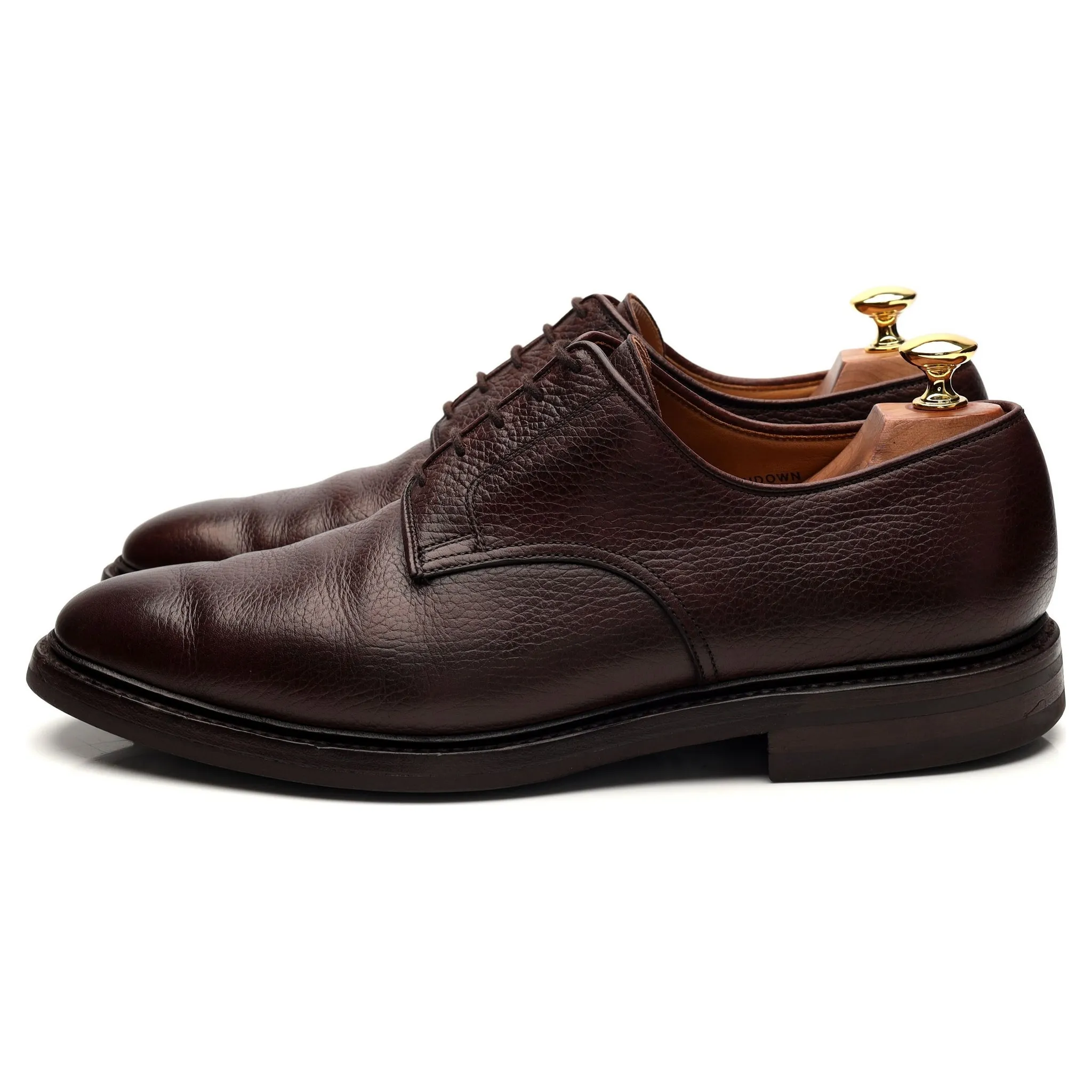 'Ashdown' Dark Brown Leather Derby UK 9 E