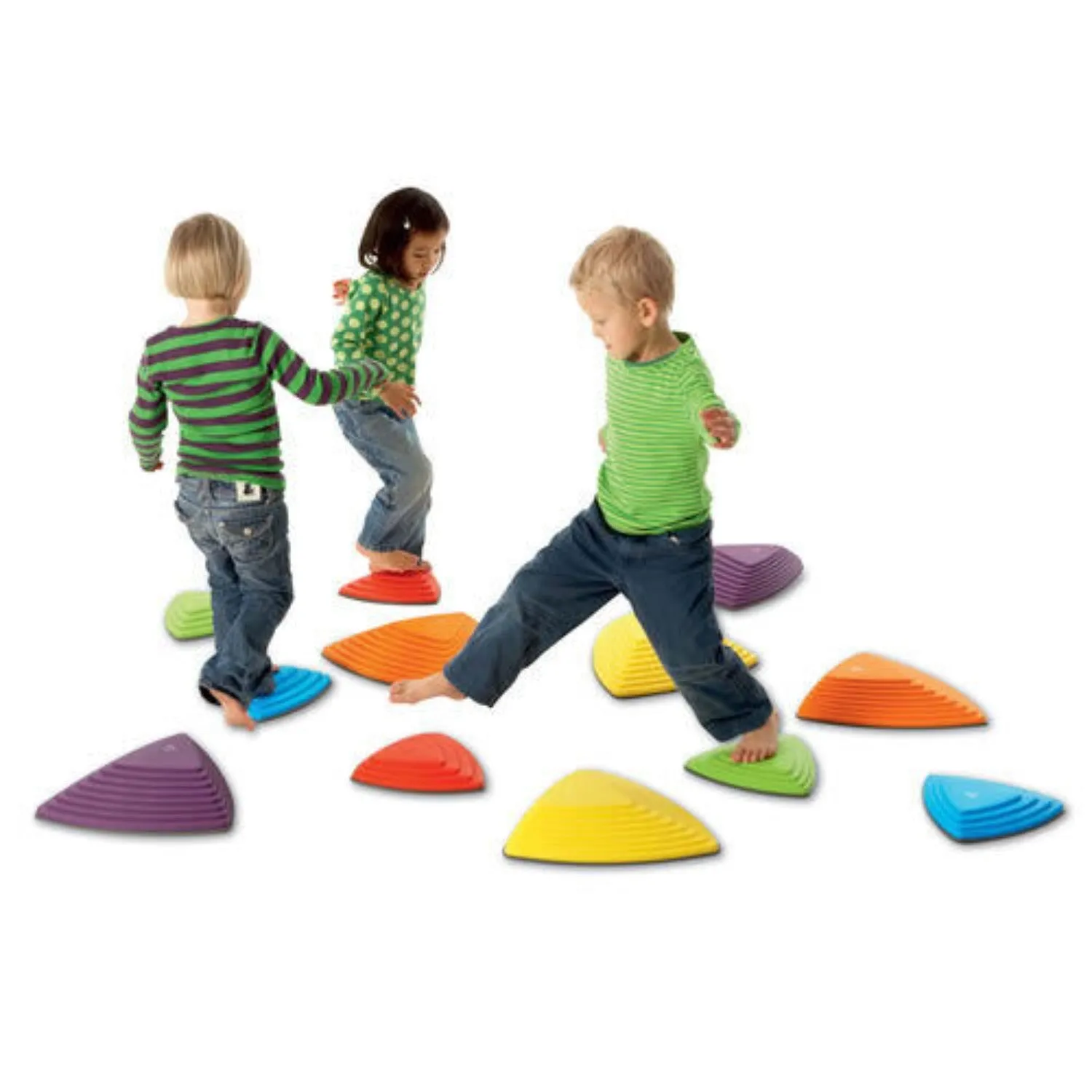 Autism-Friendly Sensory Large 6 Piece Montessori Gonge River Stones | Primary Colours