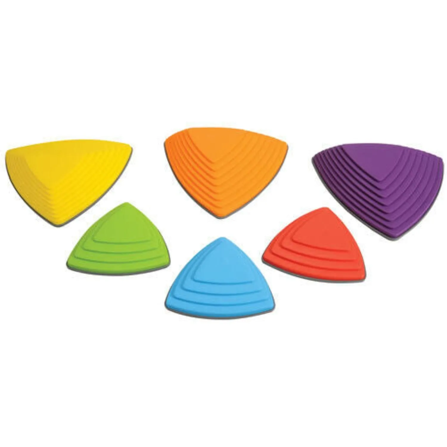 Autism-Friendly Sensory Large 6 Piece Montessori Gonge River Stones | Primary Colours