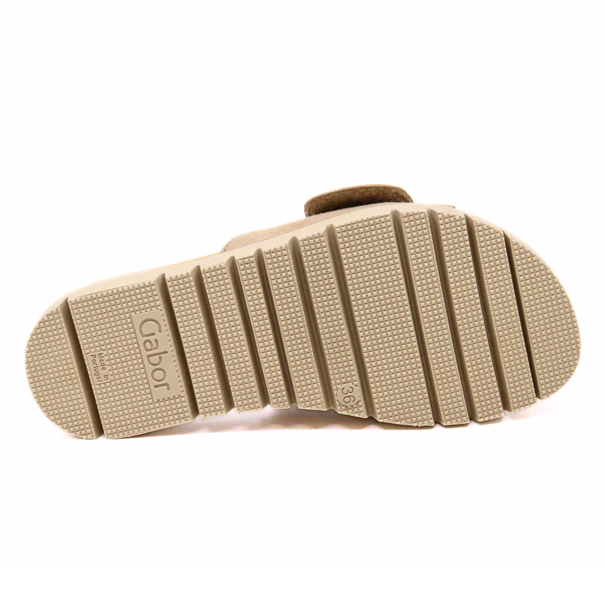 Beaded Buckle Sandal Caramel