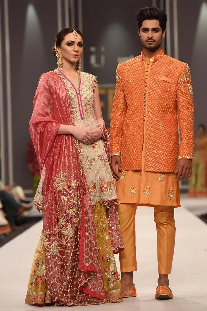 Beautiful designer mehendi dress embroidered in white and red color # B3434