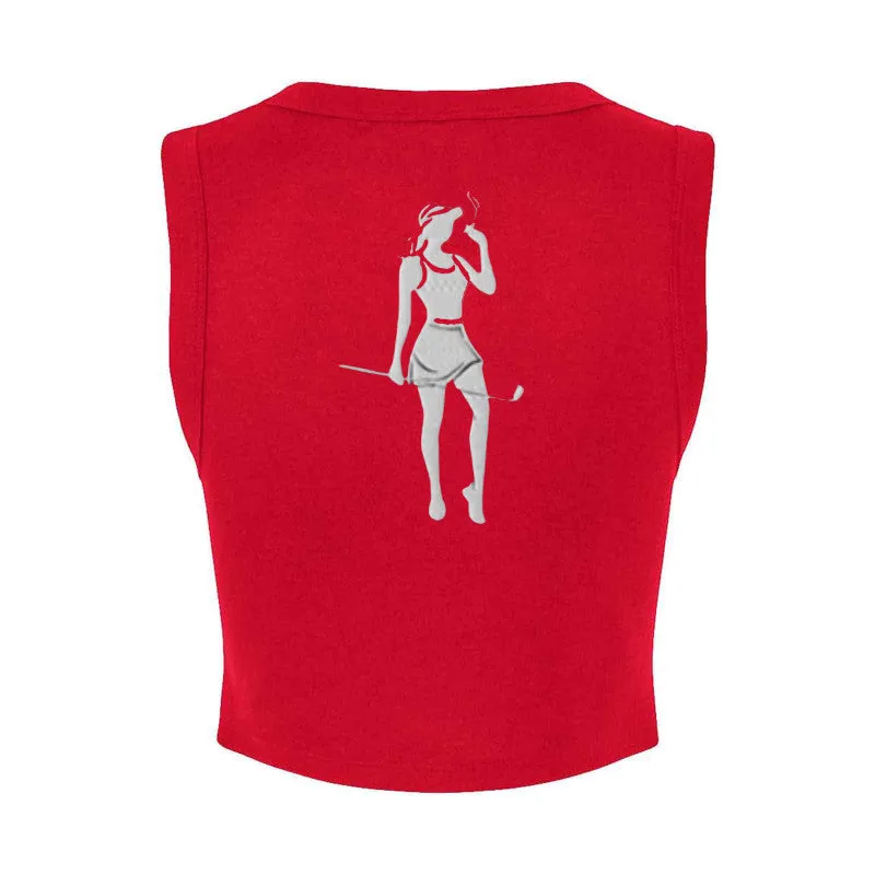 Bella   Canvas Ladies' Micro Rib Muscle Crop Tank