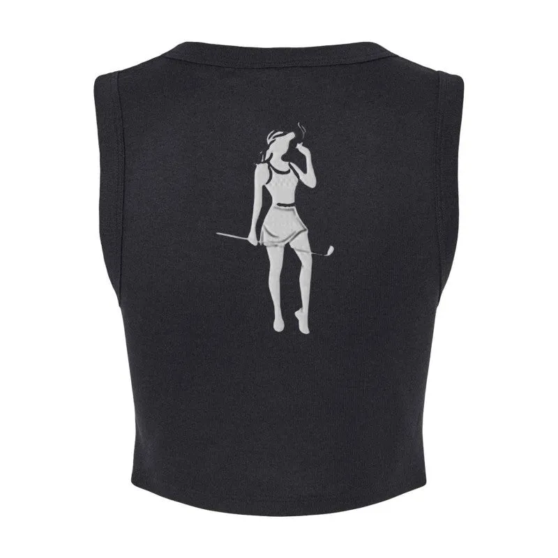 Bella   Canvas Ladies' Micro Rib Muscle Crop Tank