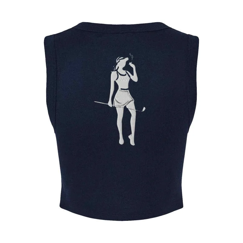 Bella   Canvas Ladies' Micro Rib Muscle Crop Tank