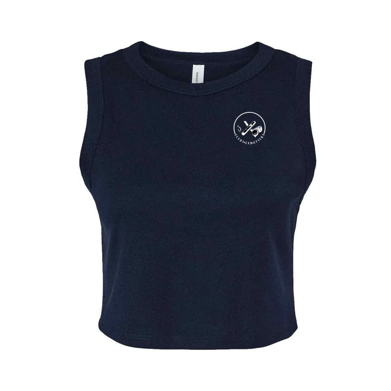 Bella   Canvas Ladies' Micro Rib Muscle Crop Tank