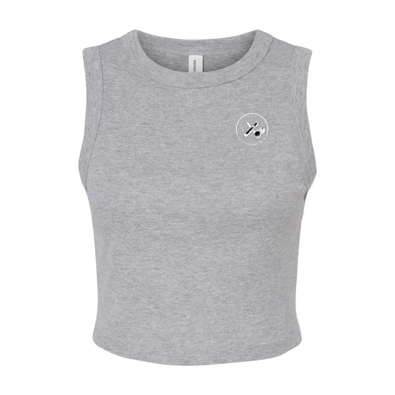 Bella   Canvas Ladies' Micro Rib Muscle Crop Tank