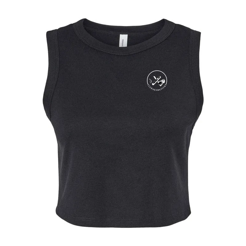 Bella   Canvas Ladies' Micro Rib Muscle Crop Tank