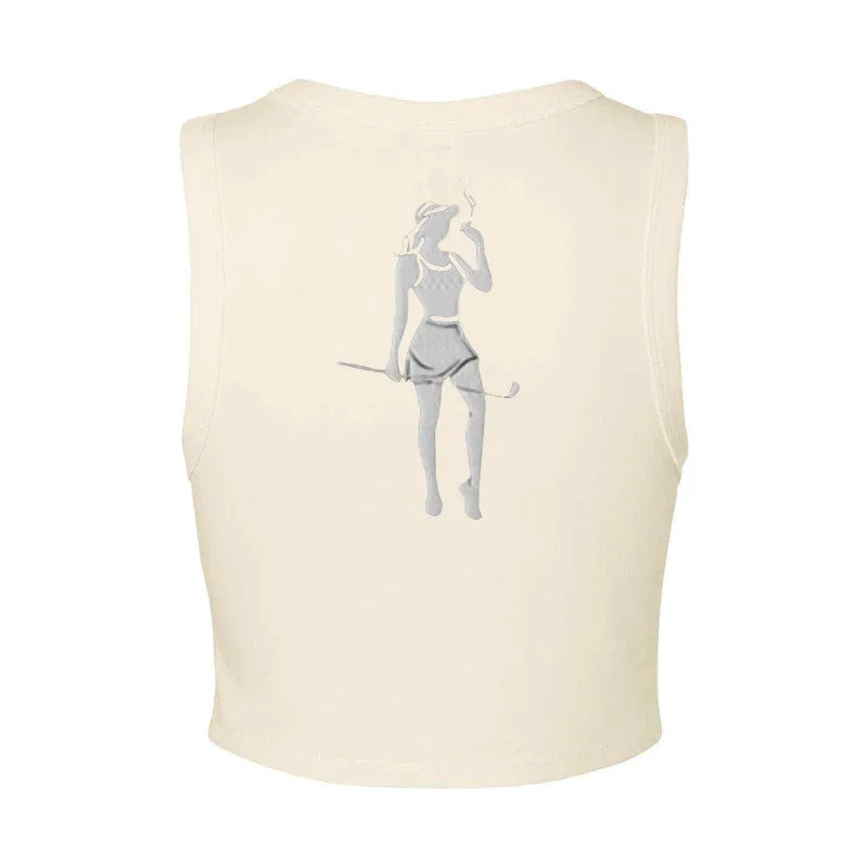 Bella   Canvas Ladies' Micro Rib Muscle Crop Tank