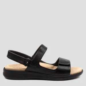 BENJI XW - BLACK LEATHER BLACK SOLE