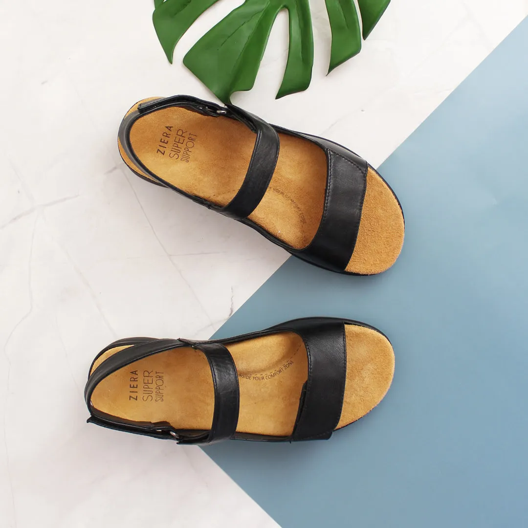 BENJI XW - BLACK LEATHER BLACK SOLE