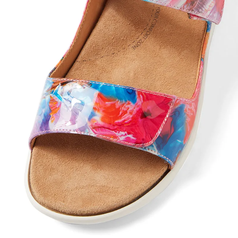 BENJI XW - BRIGHT MULTI PRINT PATENT LEATHER