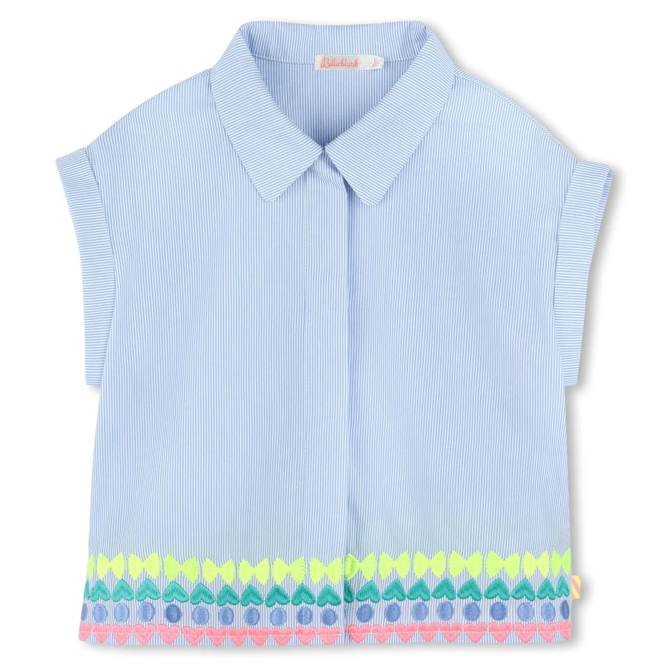 Billieblush Embroidered Striped Shirt