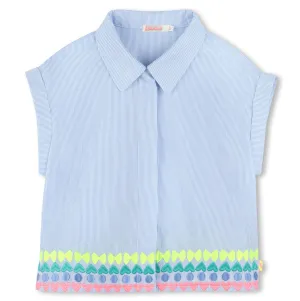 Billieblush Embroidered Striped Shirt