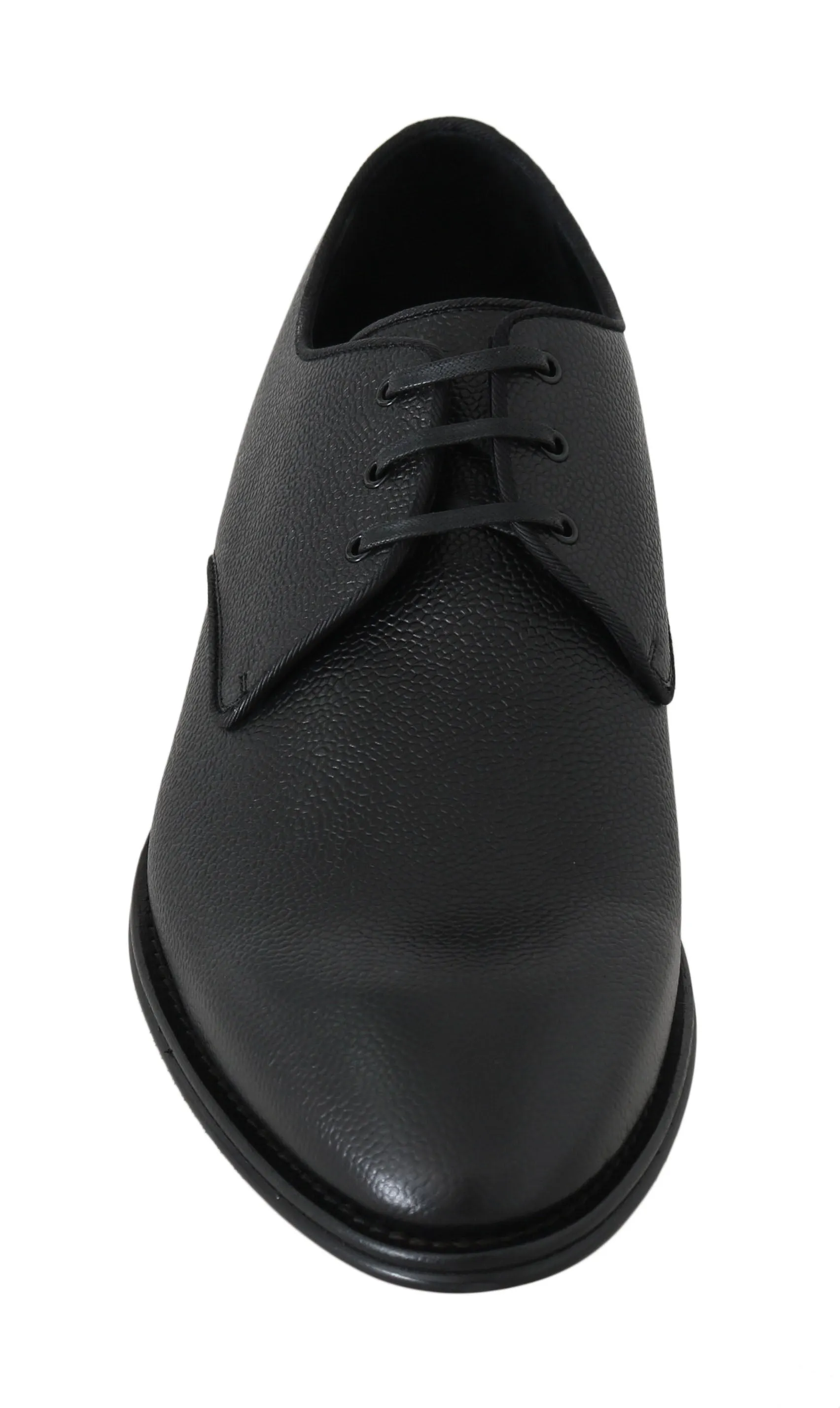 Black Leather Derby Formal Shoes