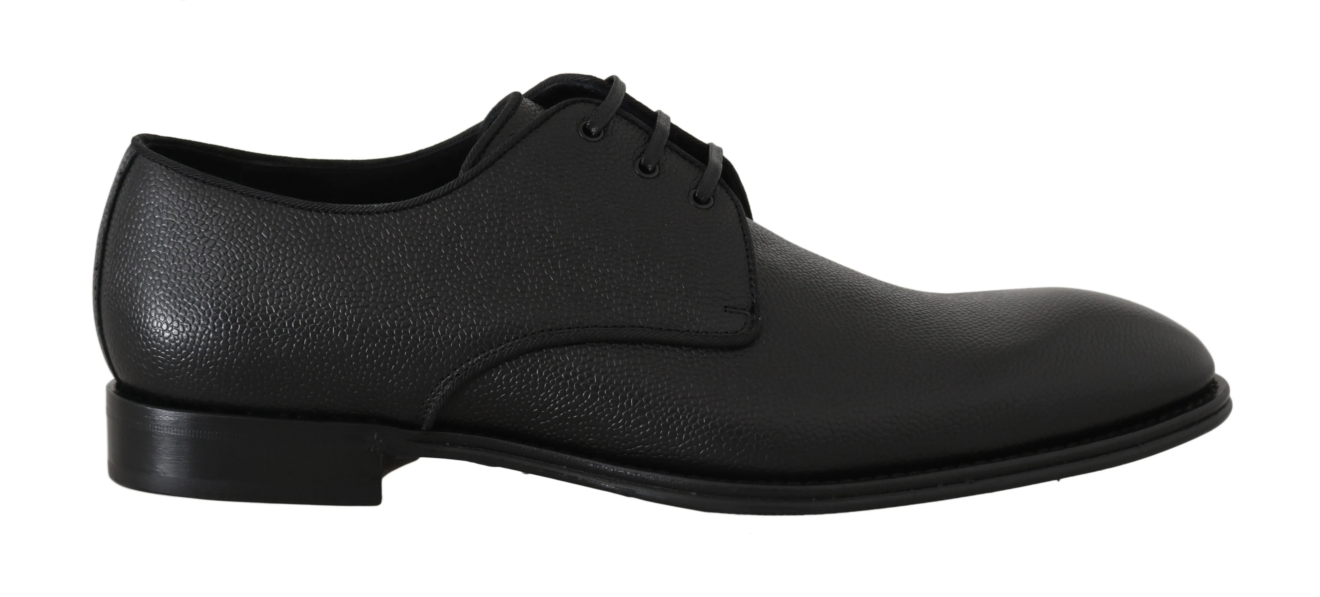 Black Leather Derby Formal Shoes