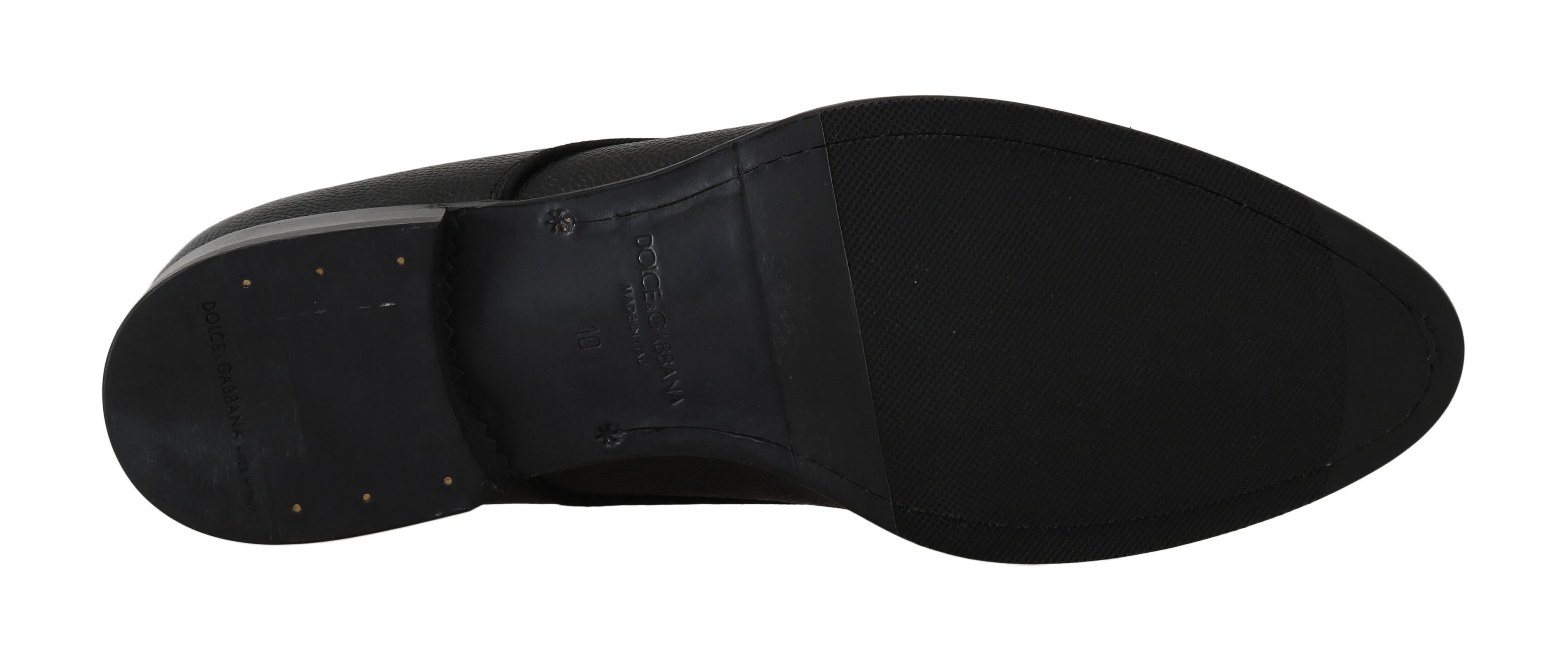 Black Leather Derby Formal Shoes