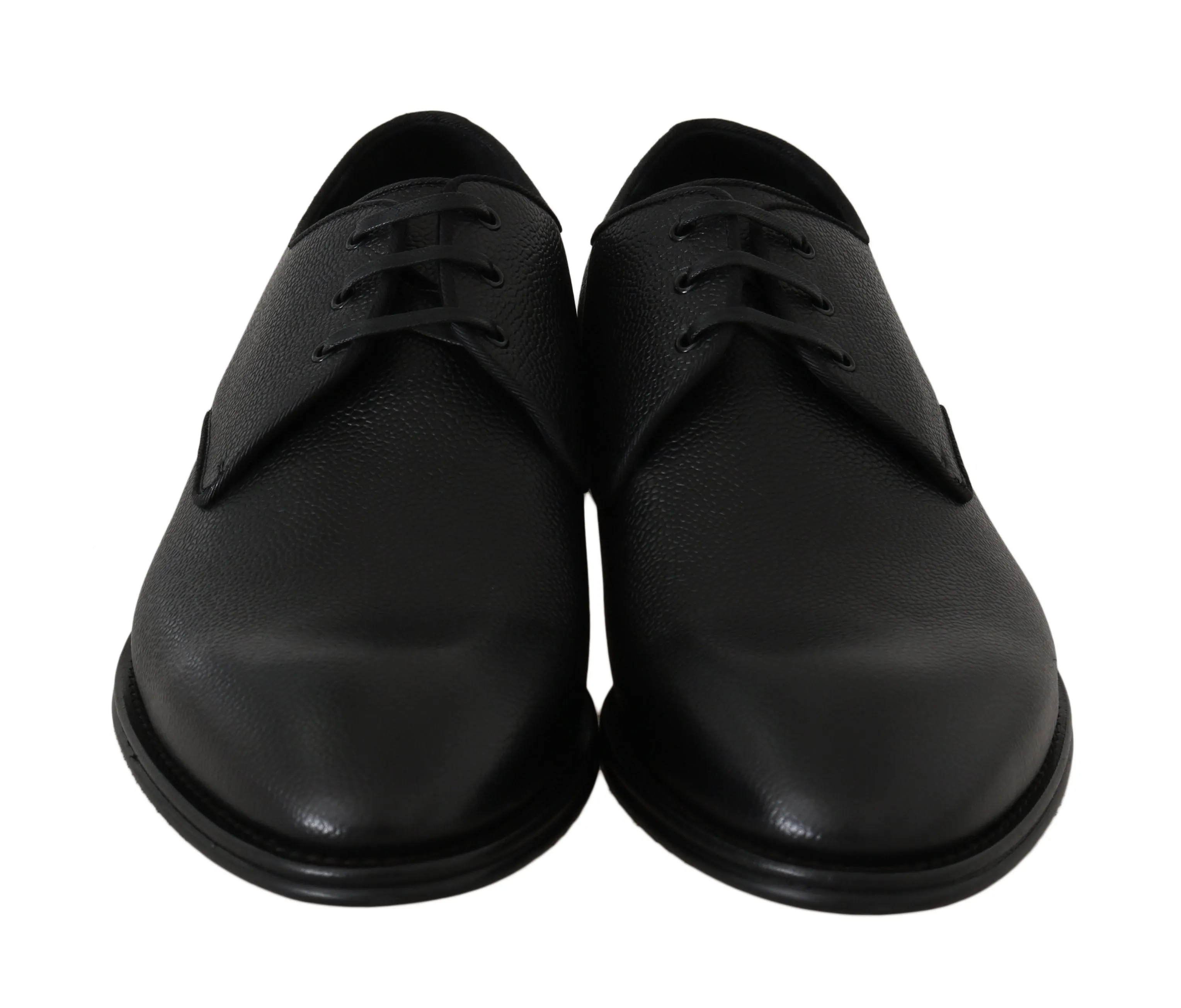 Black Leather Derby Formal Shoes