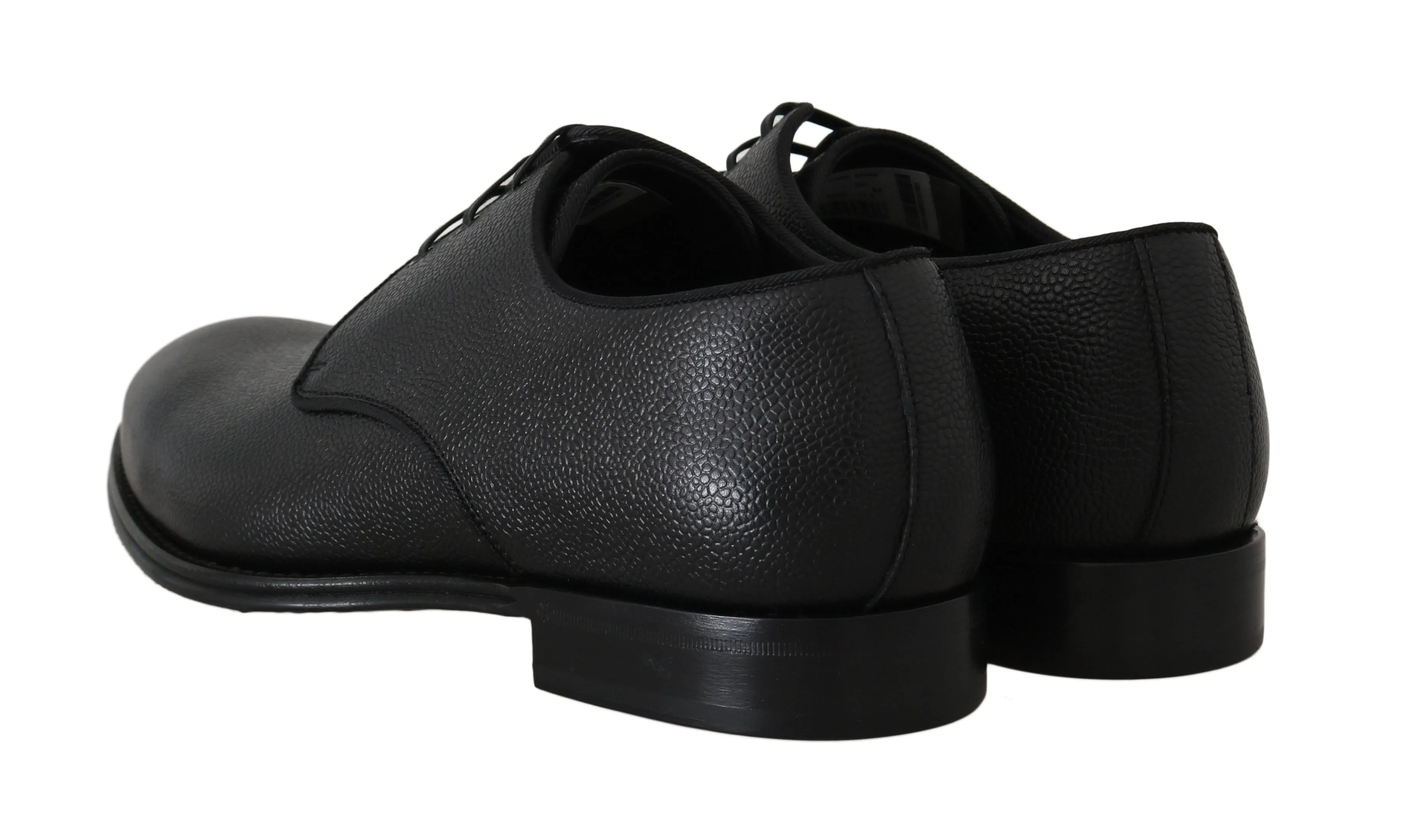 Black Leather Derby Formal Shoes
