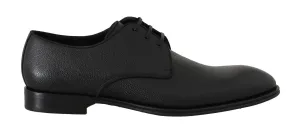 Black Leather Derby Formal Shoes