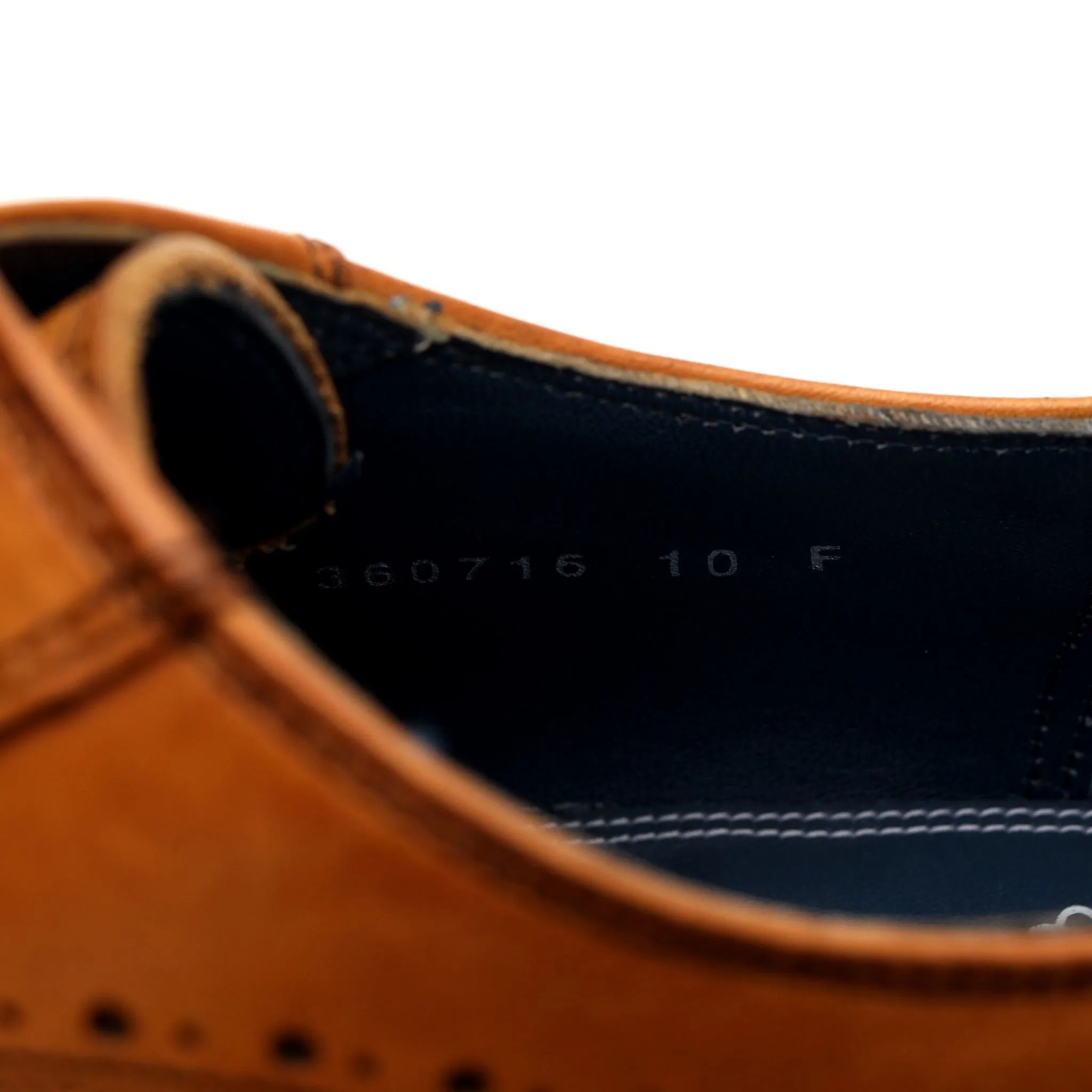 'Blake' Tan Brown Leather Derby UK 10 F