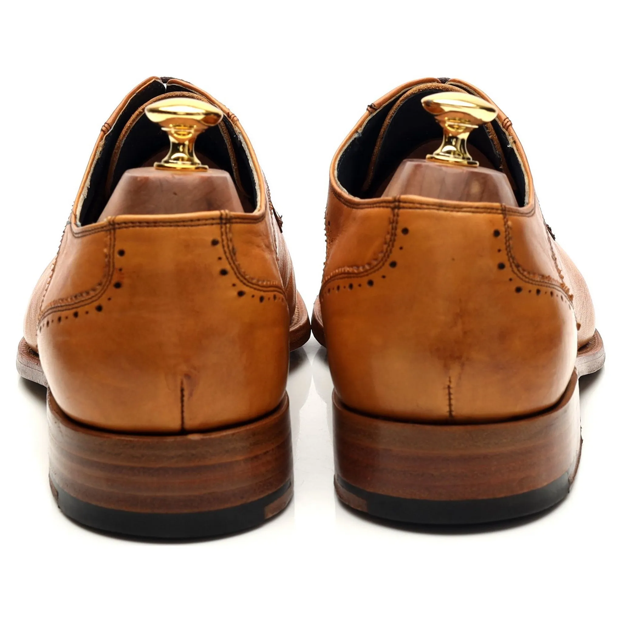 'Blake' Tan Brown Leather Derby UK 10 F