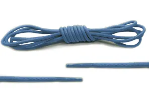 Blue Round Waxed Laces