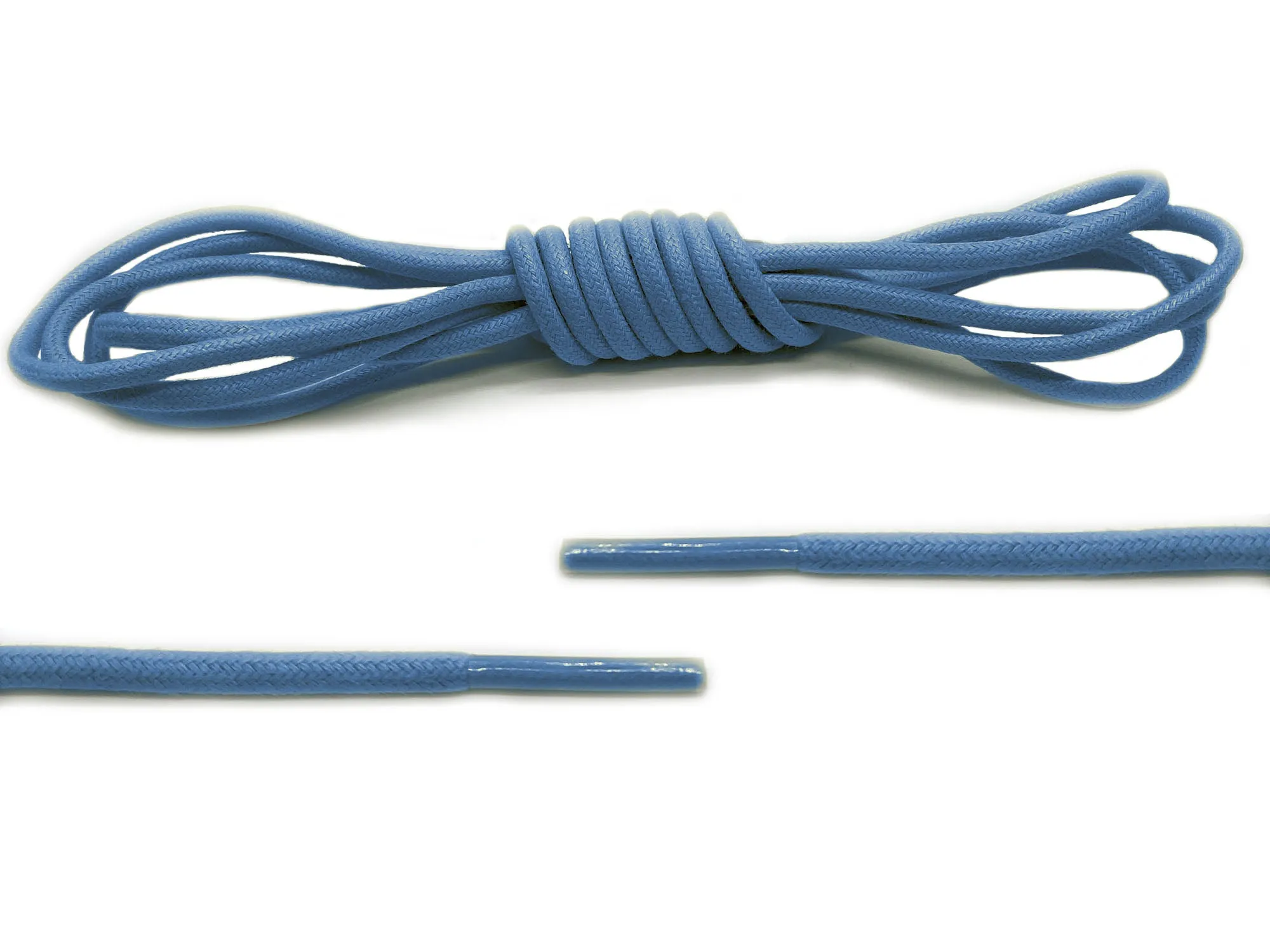 Blue Round Waxed Laces