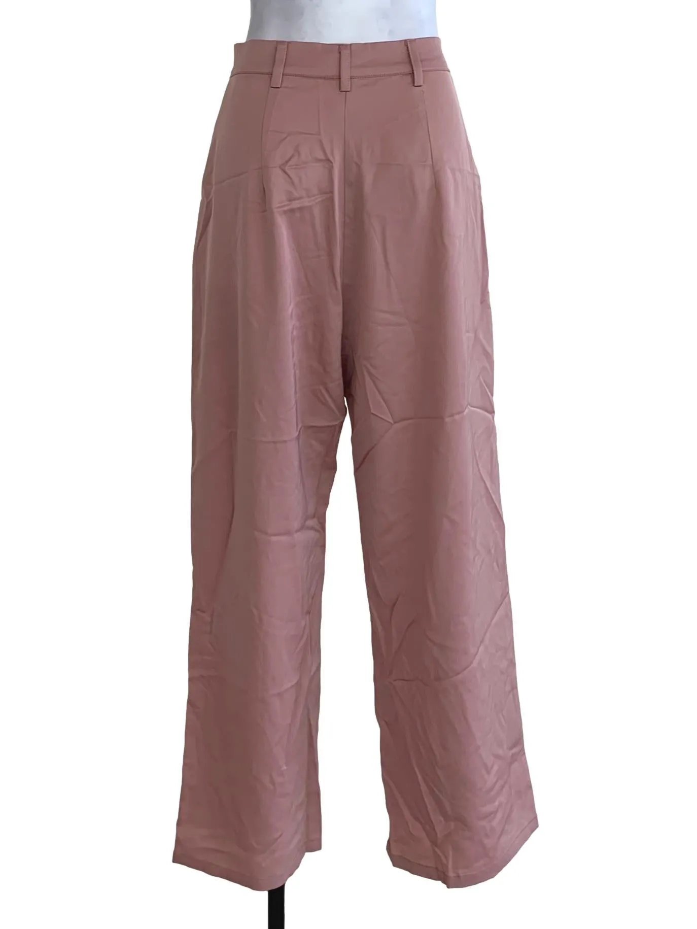 Blush Pink Plain Formal Pants